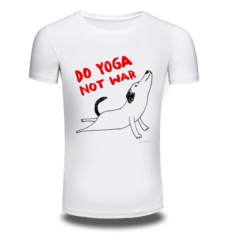 Men's Short Sleeve T-Shirt Yoga Dog