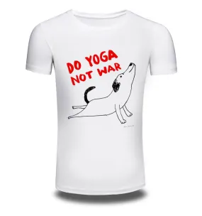 Men's Short Sleeve T-Shirt Yoga Dog