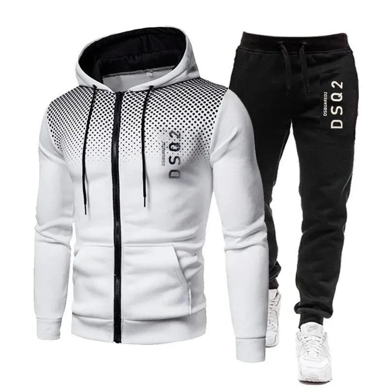 Men's Sportswear Two Piece Set Warm Jackets and Pants Tracksuit Zipper Coats Outdoor Hoodies Sports Suits Jogging S4673764