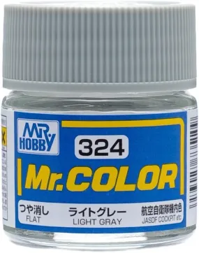 Mr. Hobby C324 Mr. Color Flat Light Gray Lacquer Paint 10ml