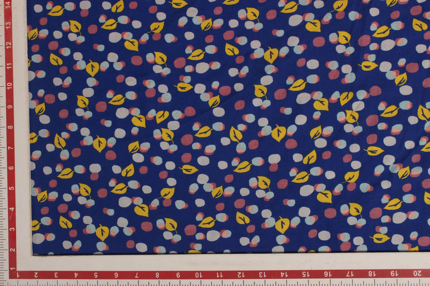 Multicolor Motifs Printed Rayon Fabric