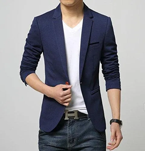 One Button Lapel Super Slim fit Blazer