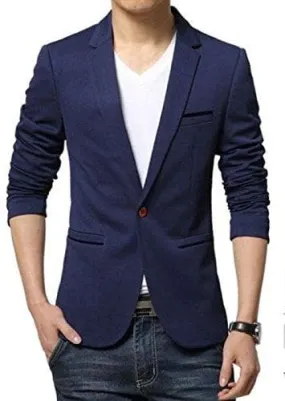 One Button Lapel Super Slim fit Blazer