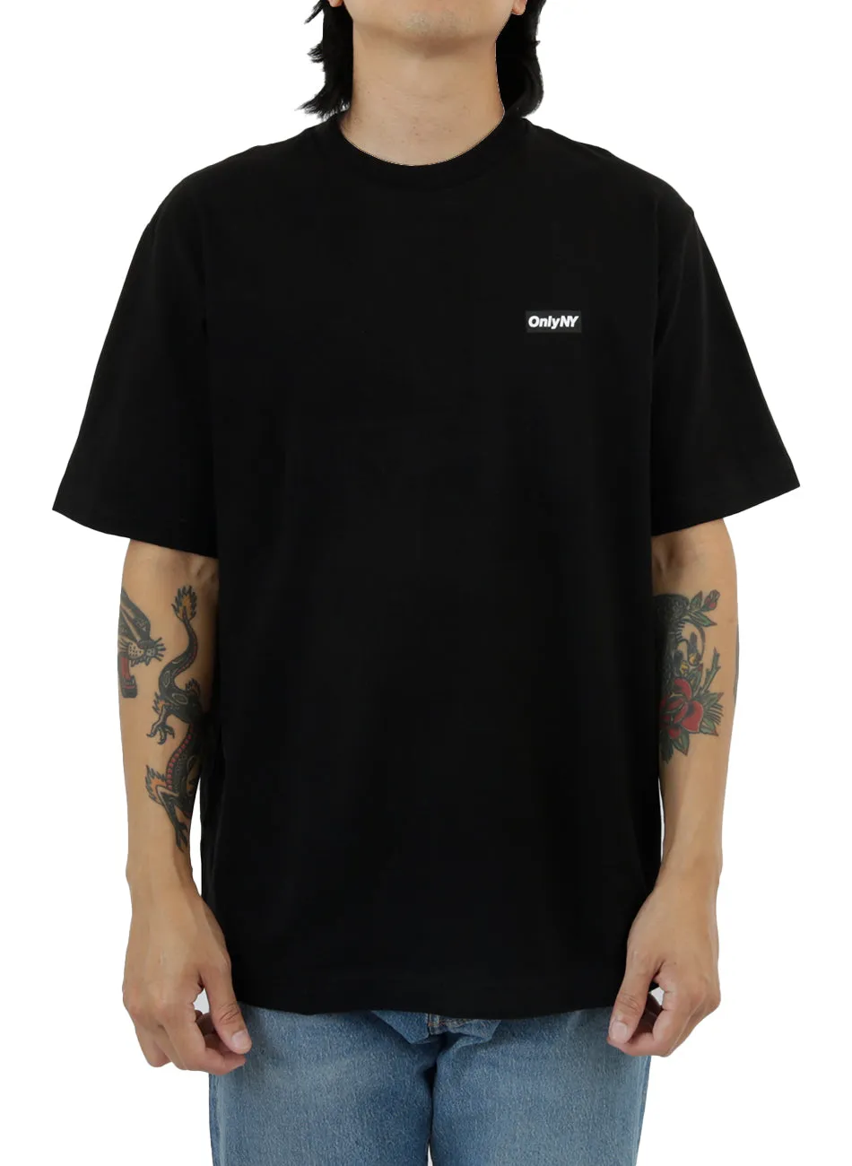 Only NY Classic Block Logo Tee - Midnight Black