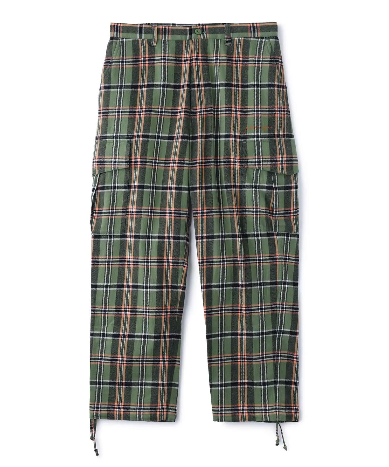 PLAID CARGO PANTS