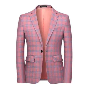 Plaid Slim Fit Blazers