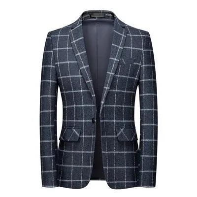 Plaid Slim Fit Blazers