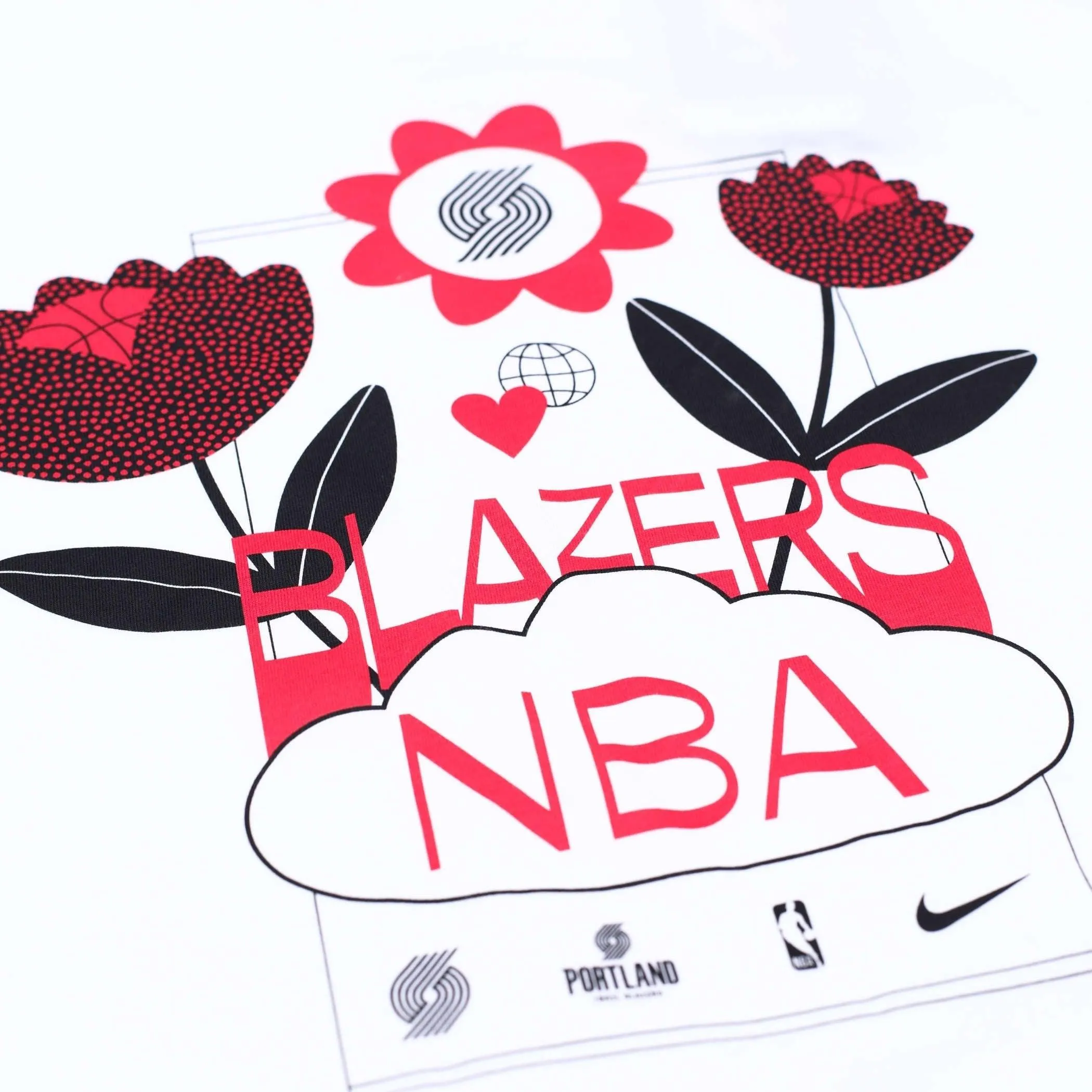 Portland Trail Blazers Women's NBA Nike Flowers Tee