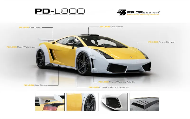 Prior Design Lamborghini Gallardo PD-L800 Widebody Kit