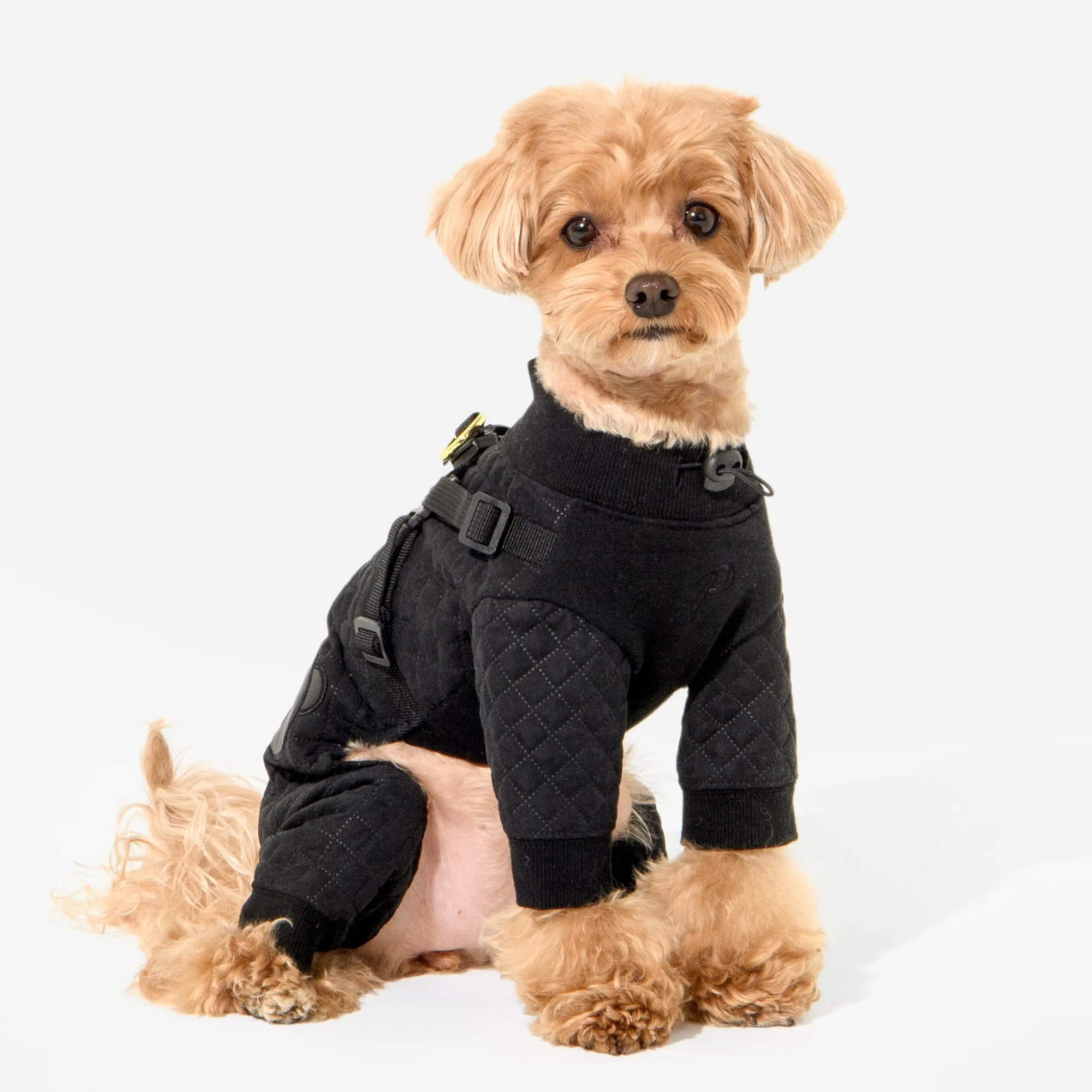 quilo harness rainsuit - black