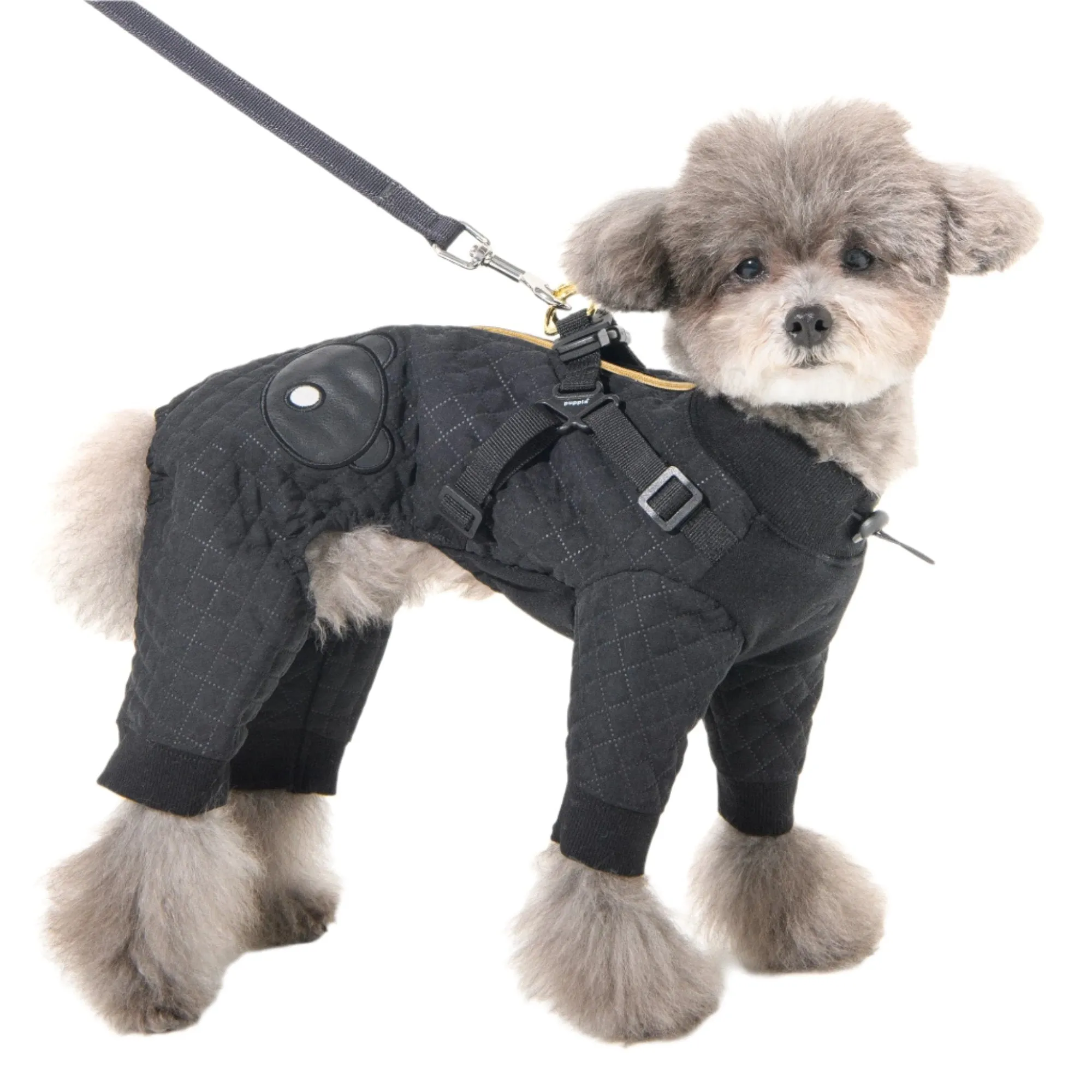 quilo harness rainsuit - black