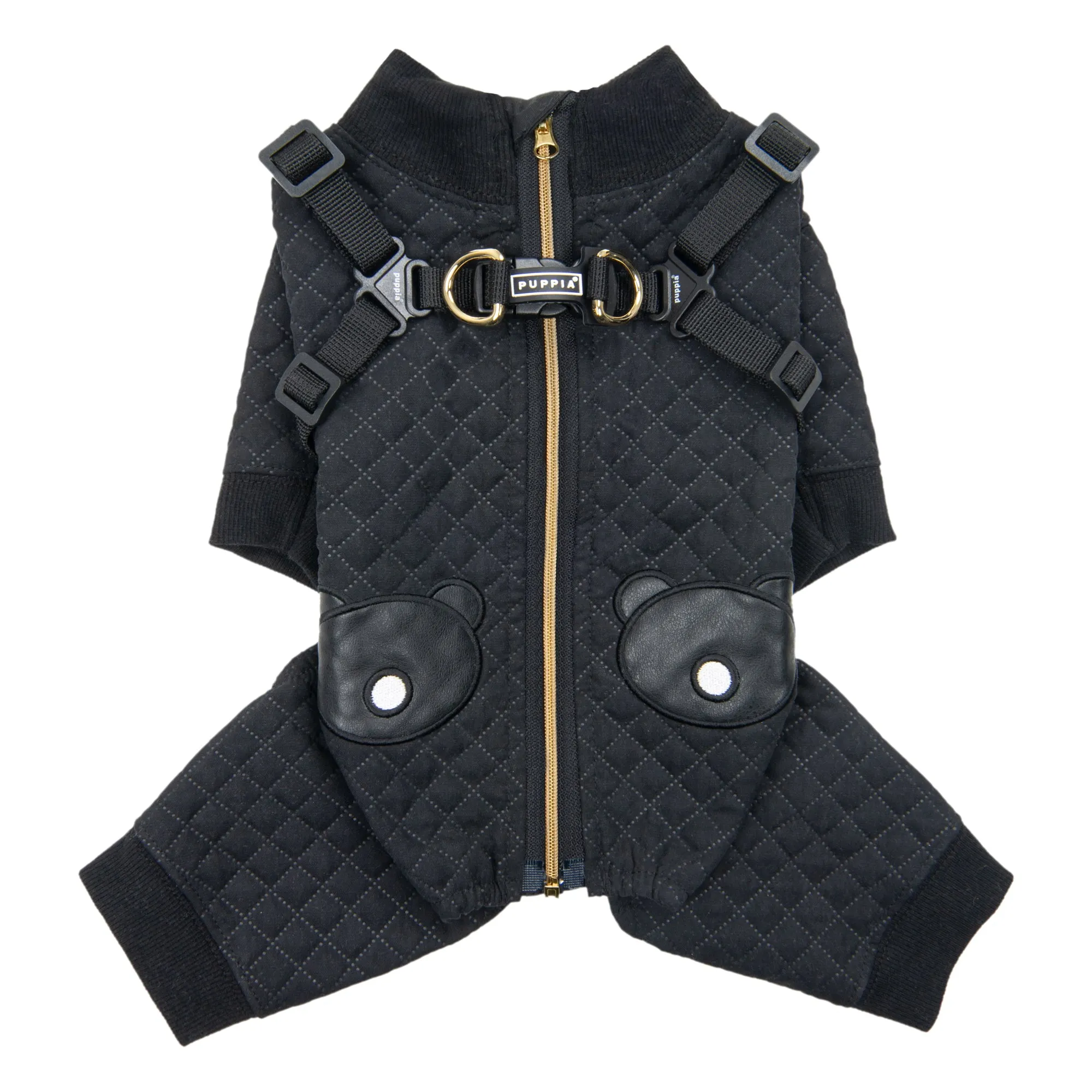 quilo harness rainsuit - black