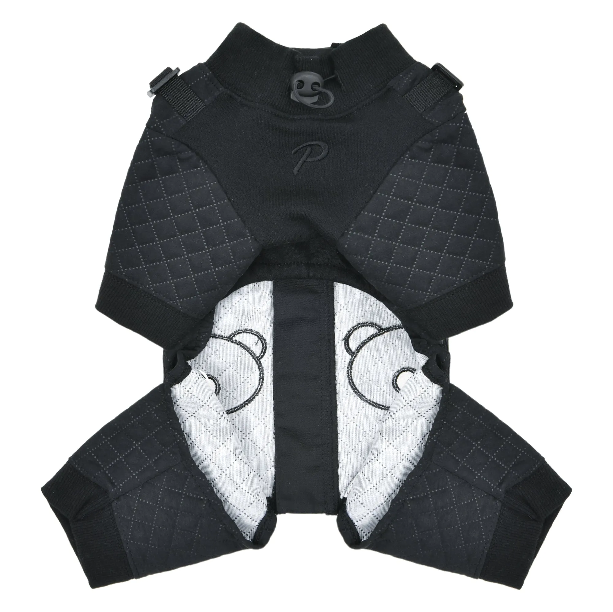 quilo harness rainsuit - black