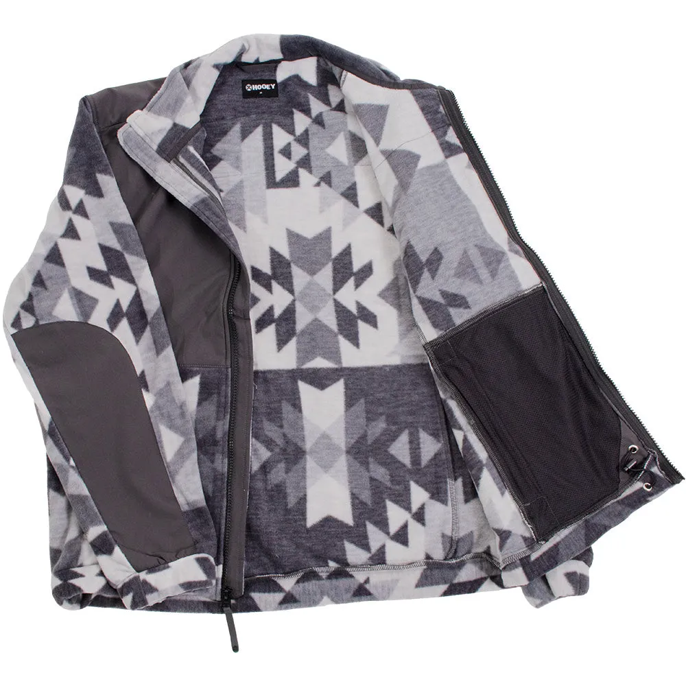 "Hooey Tech Fleece Jacket" Aztec/Charcoal