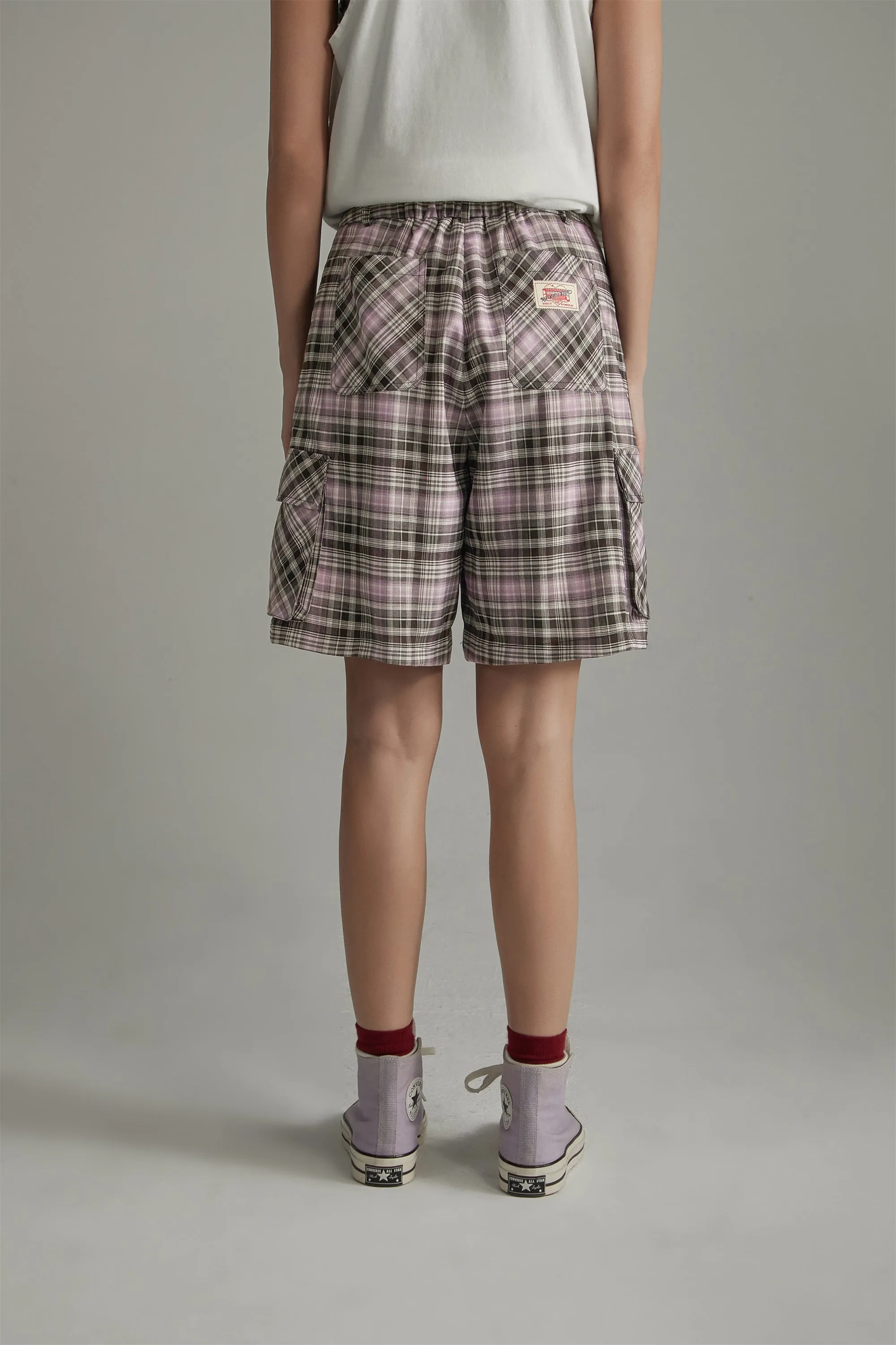 Retro Checked Color Loosefit Daily Shorts