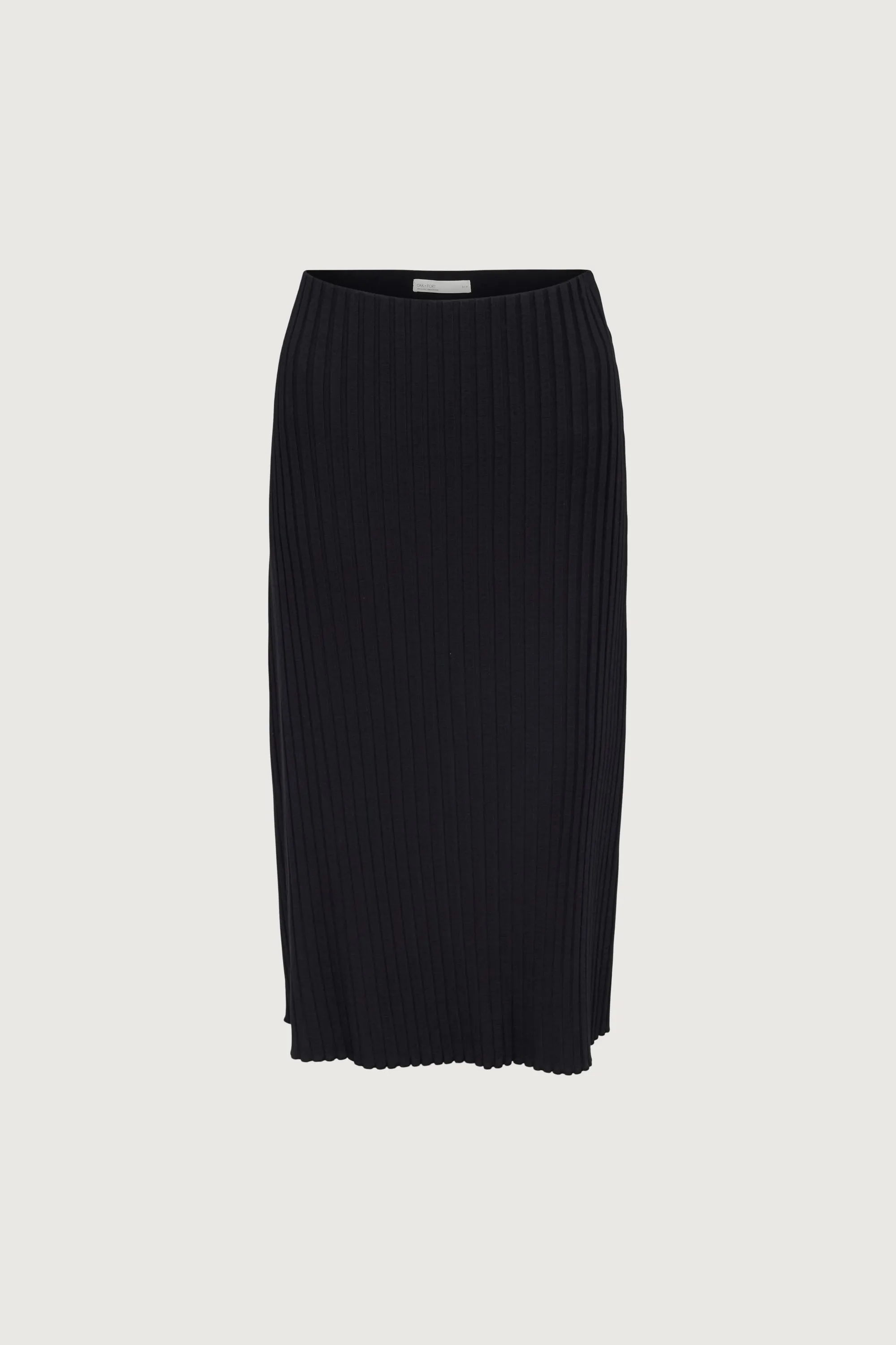 RIBBED KNIT MIDI SKIRT