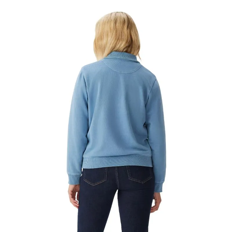 R.M.Williams Trickett Ladies Zip Neck Sweatshirt - Mid Blue