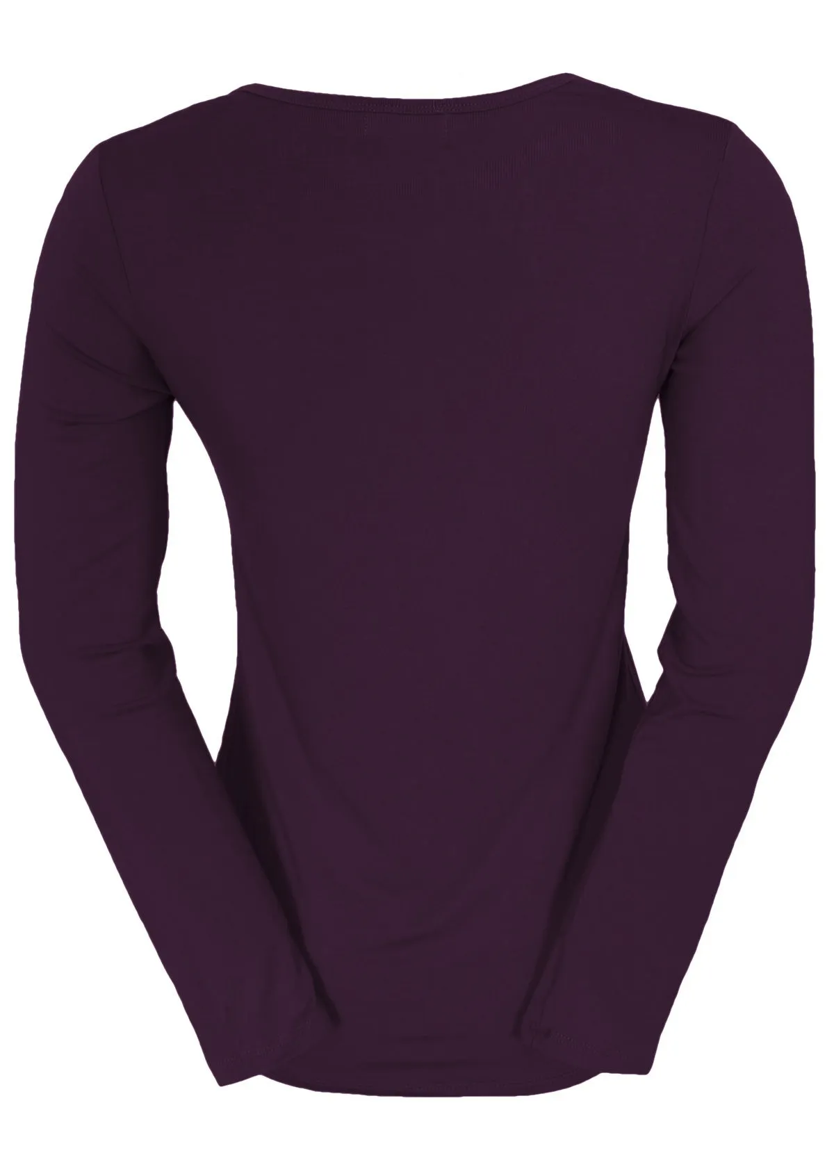 Round Neck Top Dark Purple