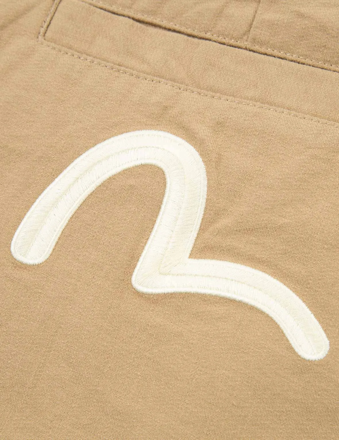 Seagull and Logo Embroidery Woven Jogger Pants