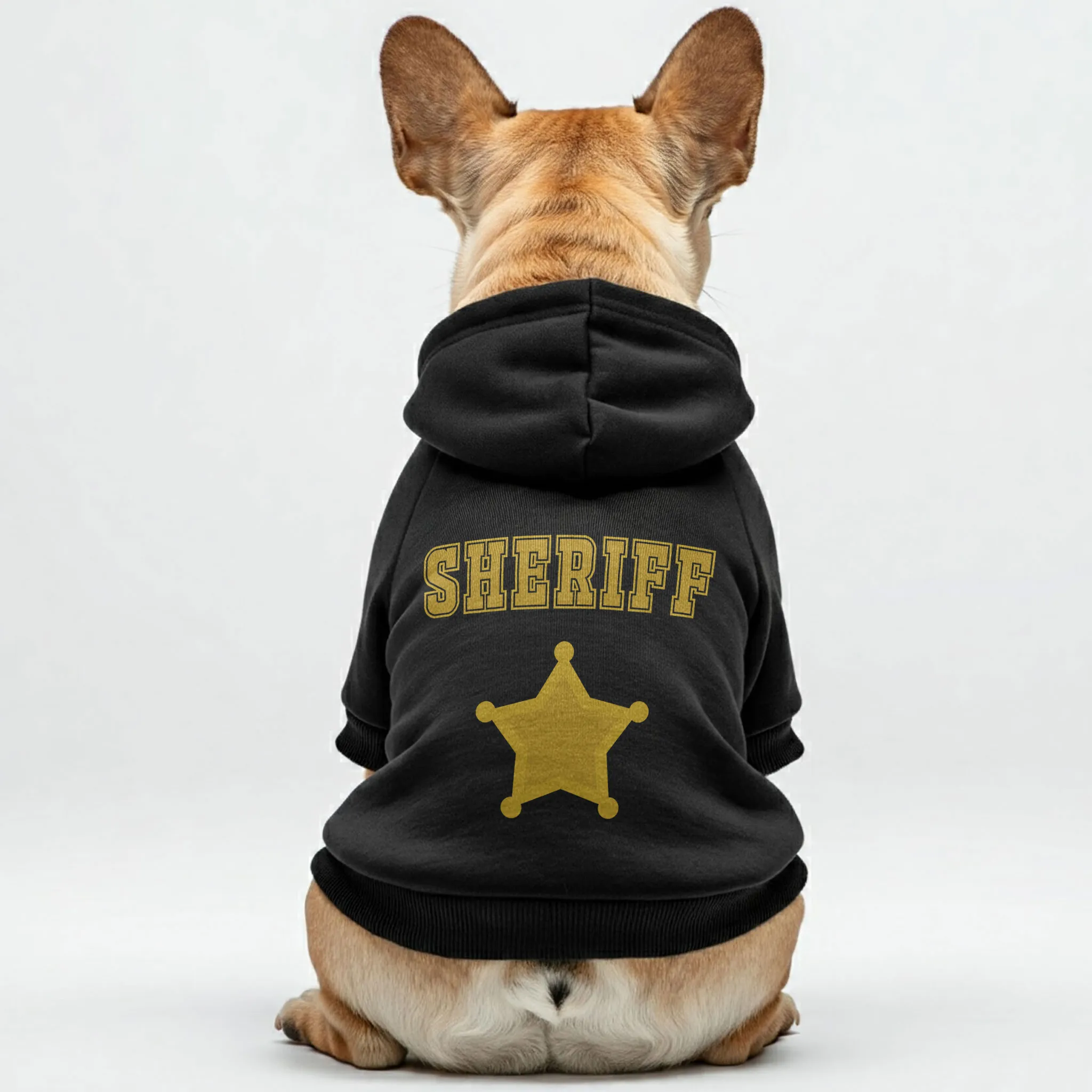 SHERIFF - Personalized French Bulldog Hoodies with Funny Quotes – Stylish, Cozy, and Premium 100% Cotton