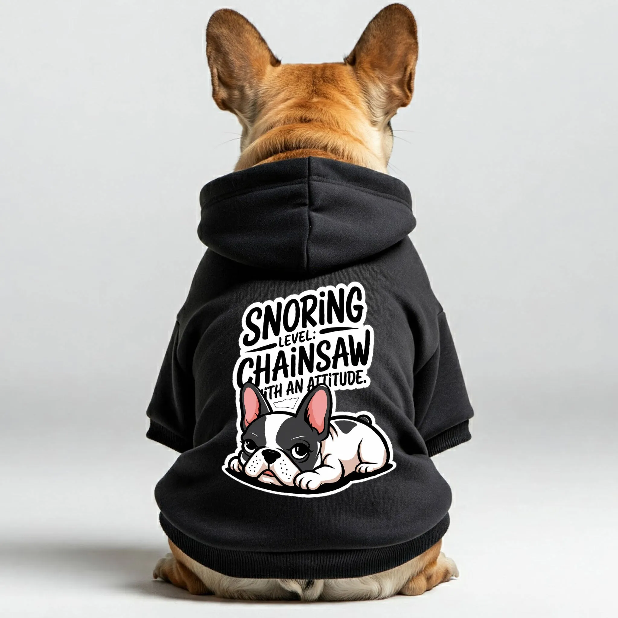 Snoring  - Personalized French Bulldog Hoodies with Funny Quotes – Stylish, Cozy, and Premium 100% Cotton