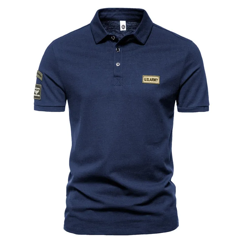 Solid Color Polo Shirt