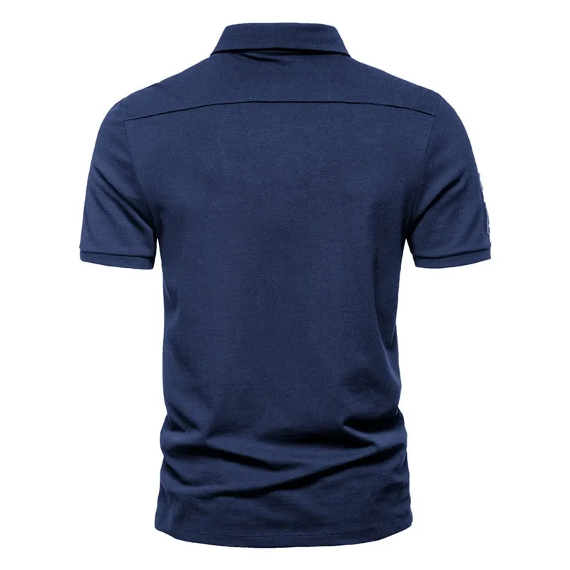 Solid Color Polo Shirt