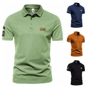 Solid Color Polo Shirt