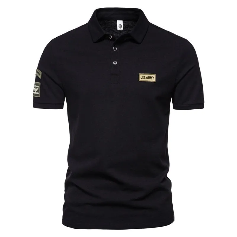 Solid Color Polo Shirt