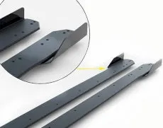 Street PRO Side Skirts Diffusers   Flaps Audi S3 Sportback / A3 S-Line Sportback 8Y Facelift