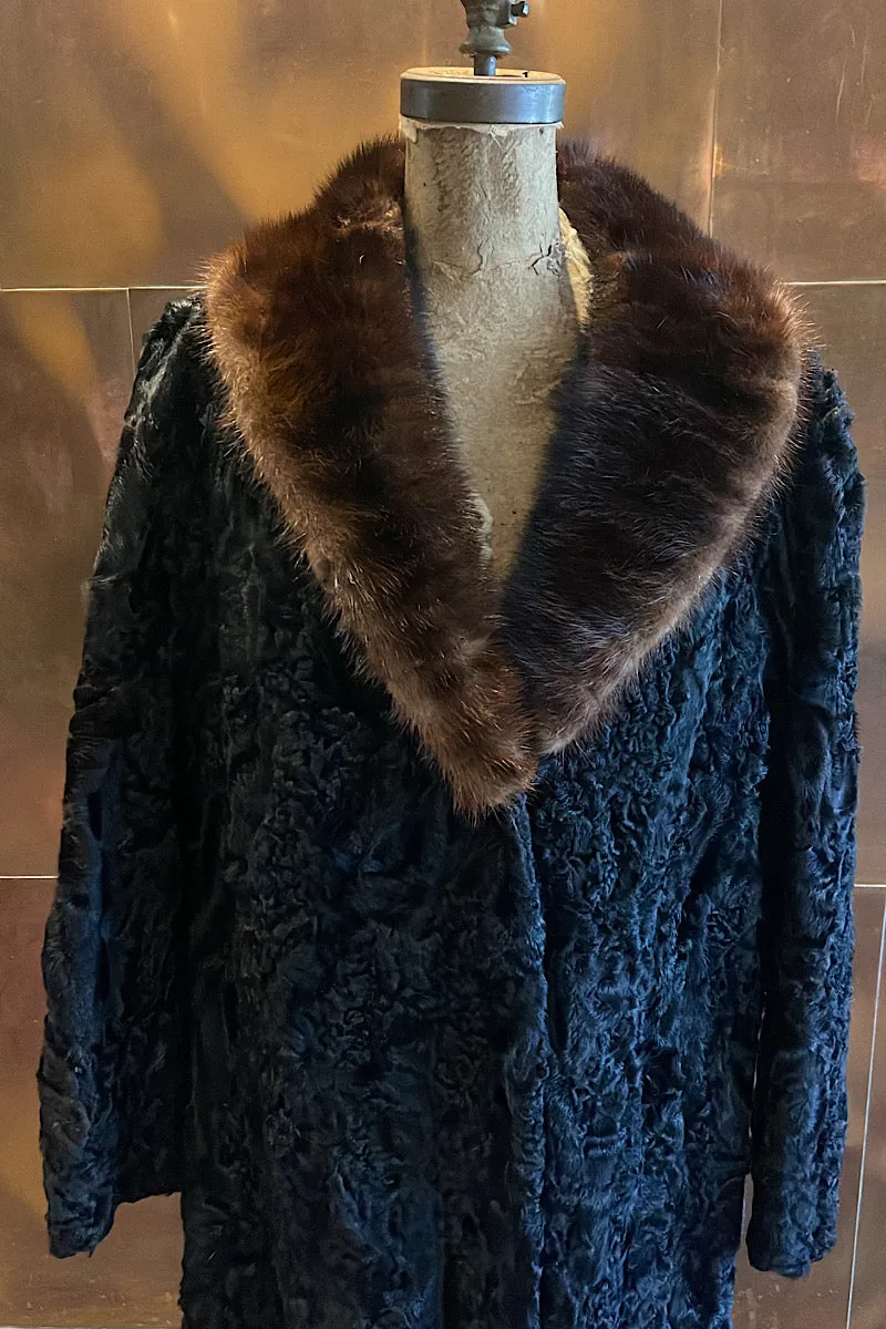 Swarkara, Mink Collar Fur Coat