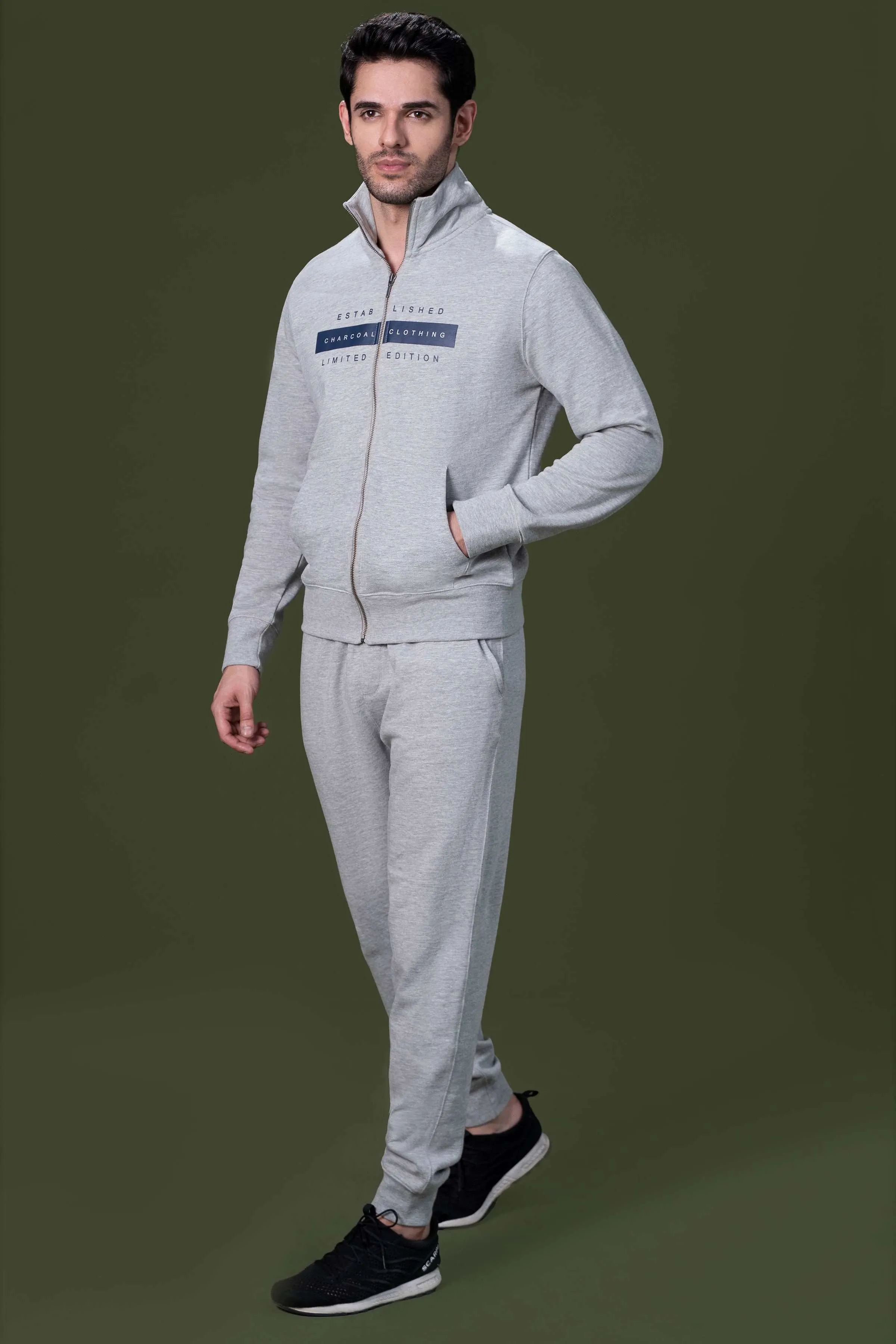 TERRY JOGGER TROUSER GREY MELANGE