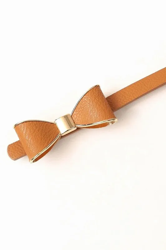 The Coquette Bow Skinny Belt