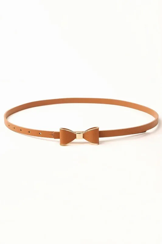 The Coquette Bow Skinny Belt