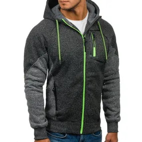 Thick Velvet Zip Up Casual Hoodies