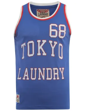 Tokyo Laundry  blue basketball vest