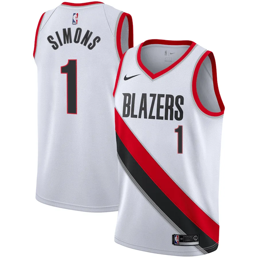 Trail Blazers Anfernee Simons Nike Swingman Association Jersey