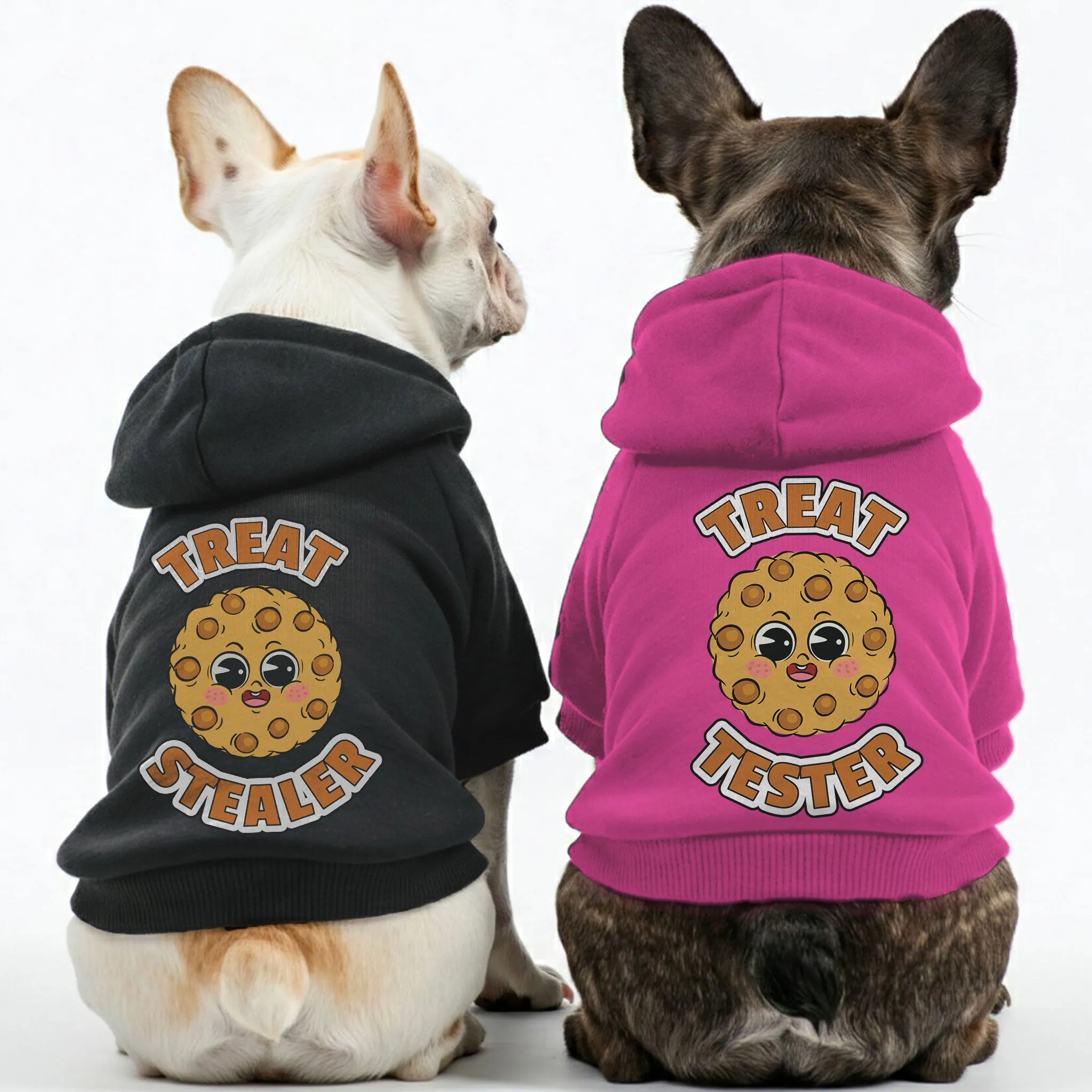 Treat tester and Treat stealer - Matching French Bulldog Hoodies – Stylish, Cozy & Personalized!