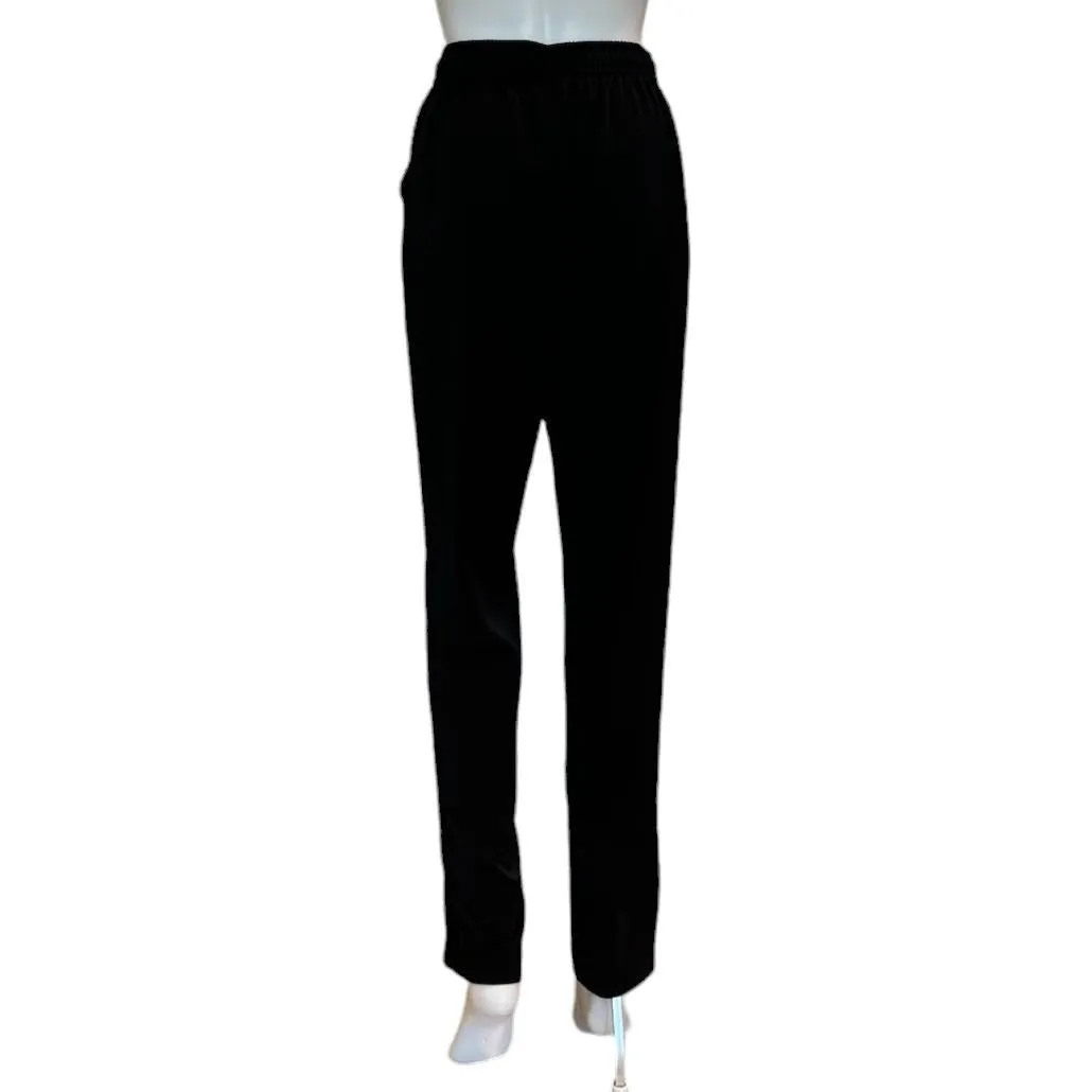 Vera Satin Jogger Pants | Black